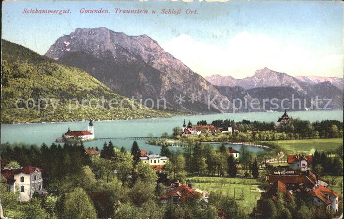 Gmunden Salzkammergut Traunstein Schloss Ort