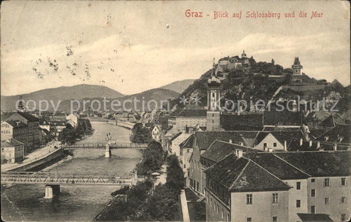 Graz Steiermark Schlossberg Mur