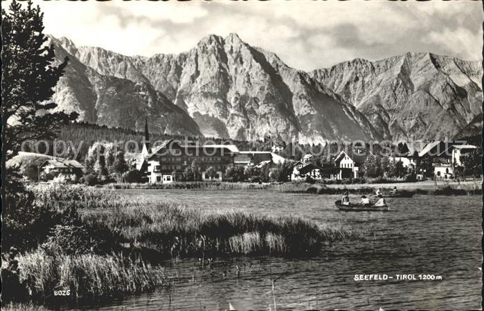 Seefeld Tirol Boot Ortsansicht