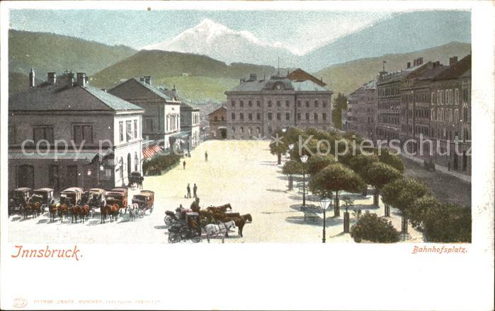 Innsbruck Bahnhofsplatz Pferdekutsche