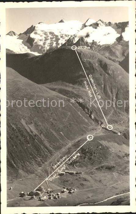 Obergurgl Soelden Tirol Gletscherdorf Sesselbahn Gaisberg Glets