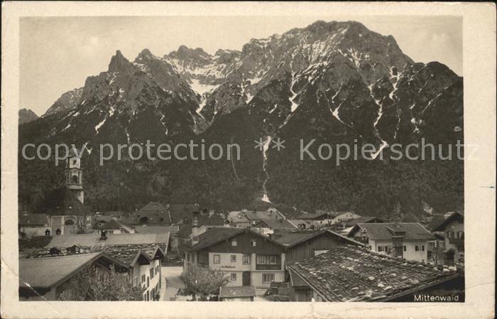 Mittenwald Karwendel Tirol Ortsansicht NZ4