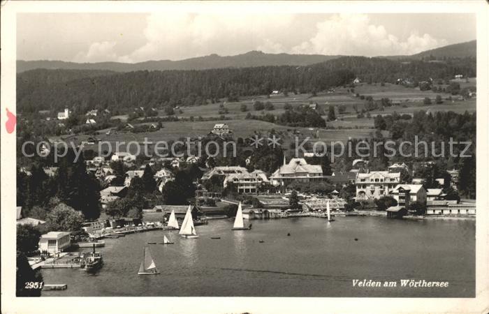 Velden Woerthersee Segelboote Ort Dampfer