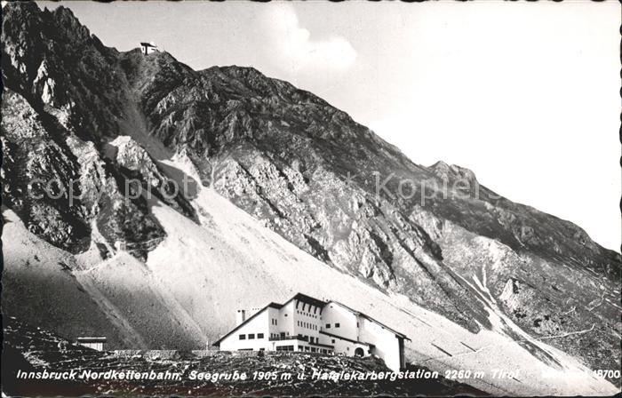 Innsbruck Nordkettenbahn Seegrube Hafelekarbergstation