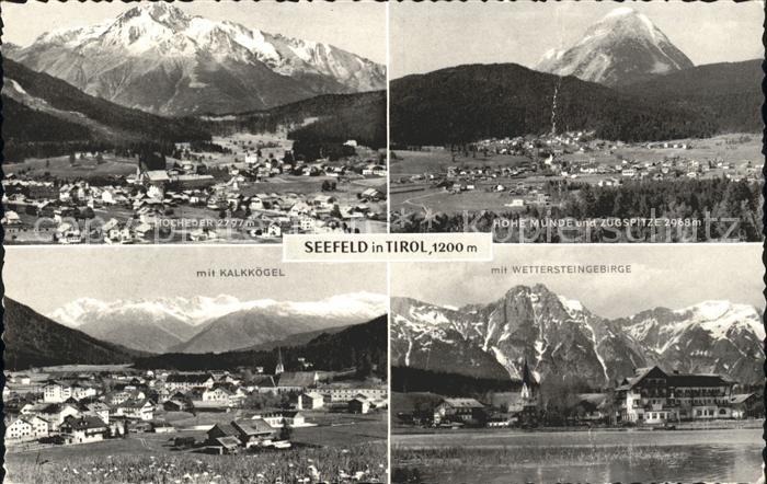 Seefeld Tirol Kalkkoegel Wettersteingebirge Hohe Munde Zugspitze Hocheder