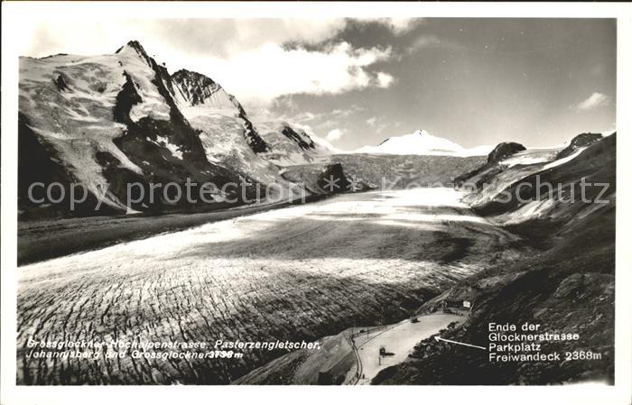 Grossglockner Hochalpenstrasse Pasterzengletscher Johannisberg Parkplatz Freiwan