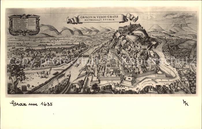 Graz Steiermark Gracivm Vulgo Gratz Metropolis Styria