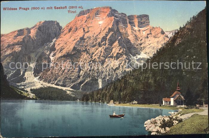 Pragser Wildsee Seekofl Tirol Kapelle