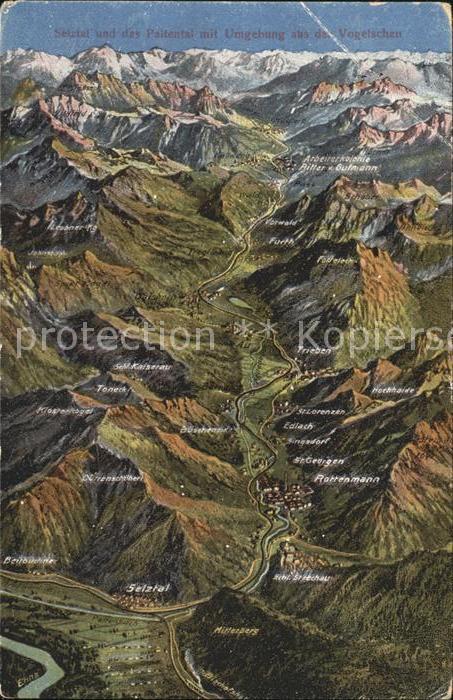 Trieben Panoramakarte Selztal Paltental St. Georgen Toneck