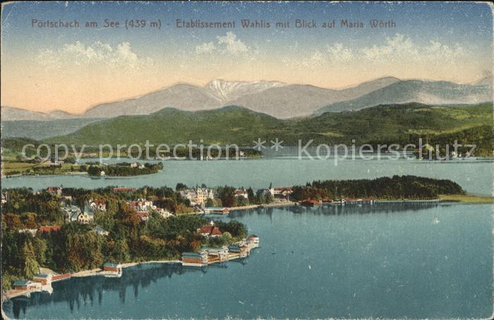 Poertschach Woerthersee Etablissement Wahlis Blick Maria Woerth