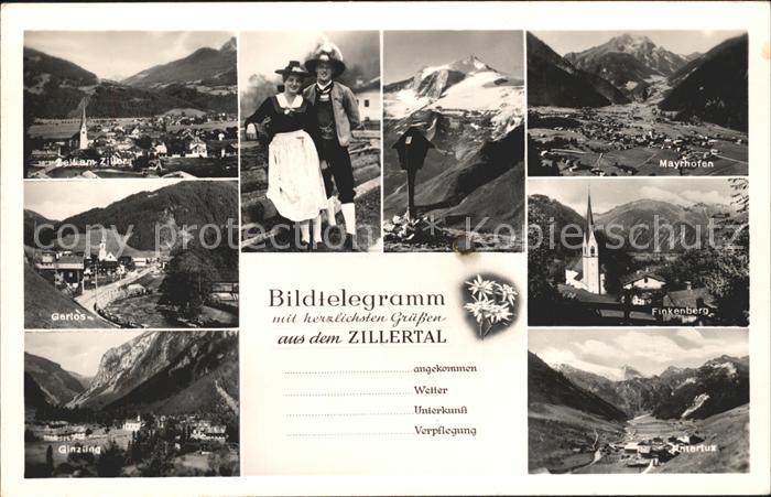 Zell Ziller Tirol Gerlos Ginzling Finkenberg Mayrhofen Bildtelegramm Nationaltra