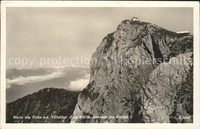 Maria-Stein Villacher Alpe Abbruch Gailtal