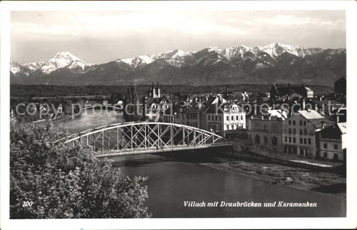 Villach Kaernten Draubruecken Karawanken