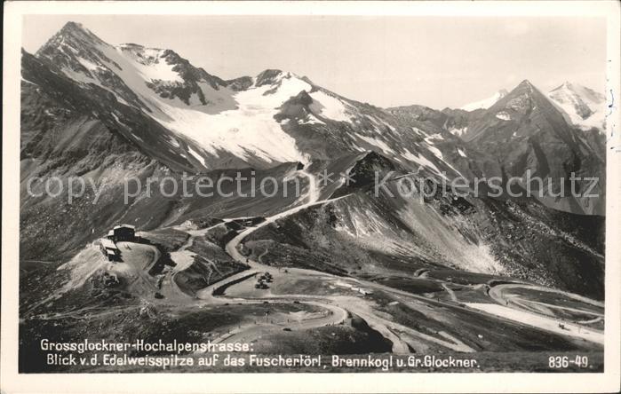 Grossglockner Hochalpenstrasse Blick Edelweisspitze F