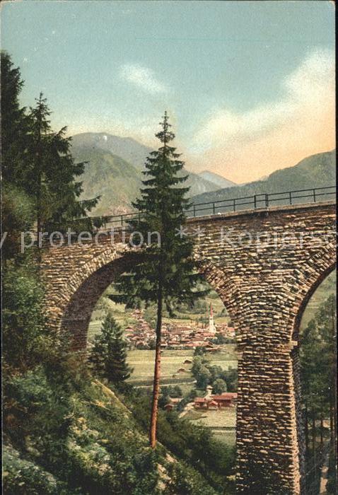 Hofgastein Steinbachviadukt Künstlerkarte No 2071