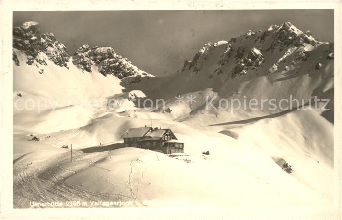 Ulmerhuette Valfagehrjoch Skispuren