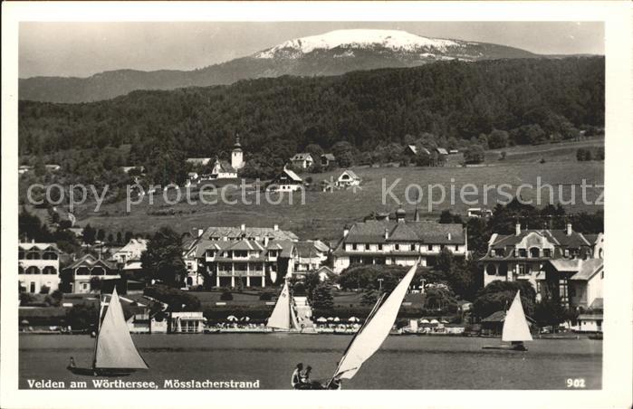 Velden Woerthersee Moesslacherstrand Segelboote