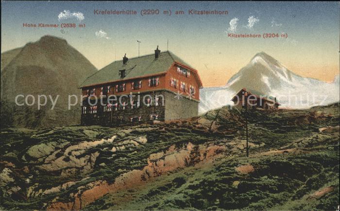 Krefelder Huette Kitzsteinhorn Hohen Kammer