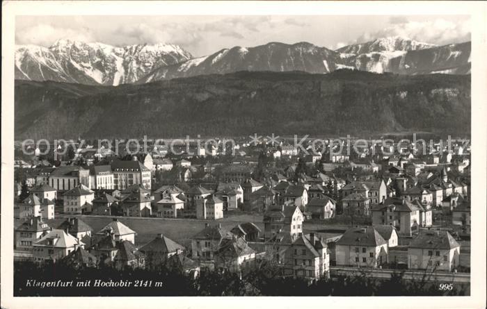 Klagenfurt Woerthersee Hochobir