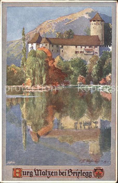 Brixlegg Tirol Burg Matzen Künstlerkarte