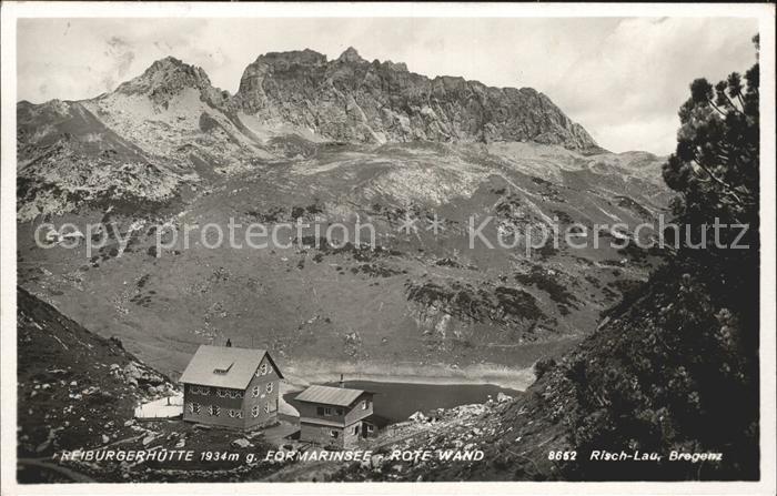 Freiburgerhuette Formarinsee Rote Wand