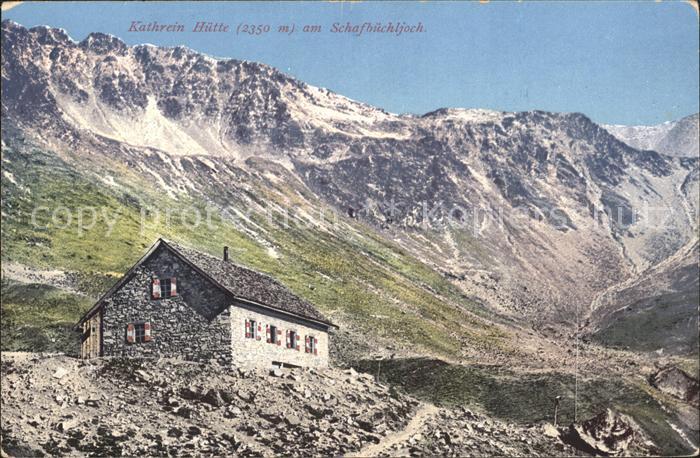 Kathrein Huette Haefler Huette Schafbuechljoch
