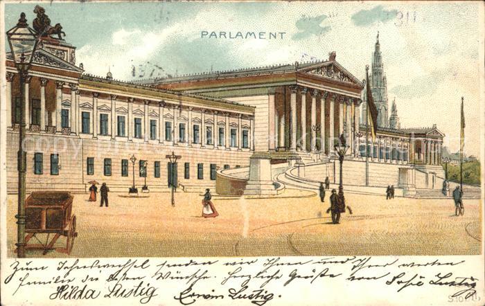 WIEN AT Parlament Litho
