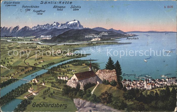 Gebhardsberg Vorarlberg Bregenz Altmann Saentis Hohen Kasten Rorschach