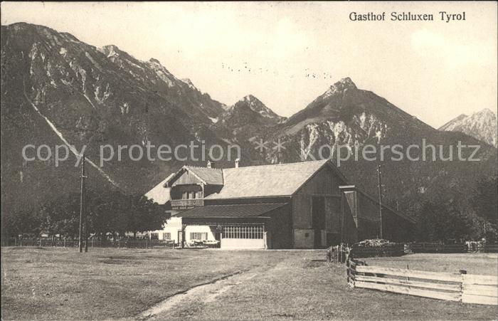 Pinswang Tirol Gasthof Schluxen