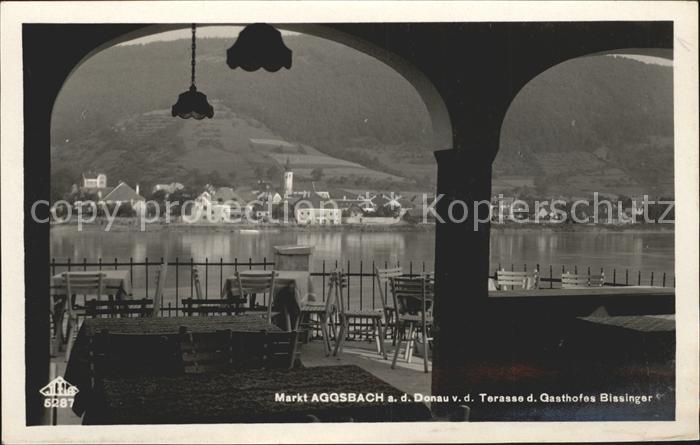 Aggsbach-Dorf Markt Terrasse Gasthof Bissinger