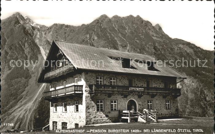 Laengenfeld Oetztal Alpengasthof Pension Burgstein
