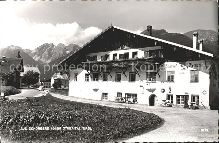 Schoenberg Stubaital Gasthof Domanig