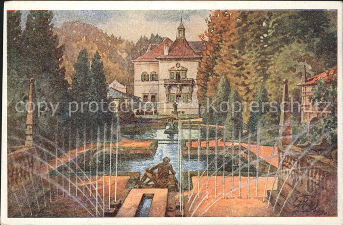 Hellbrunn Wasserkuenste Fuerstentisch