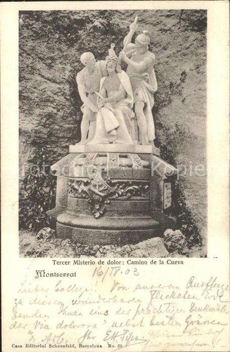 Montserrat Kloster Camino de la Cueva Tercer Misterio de d