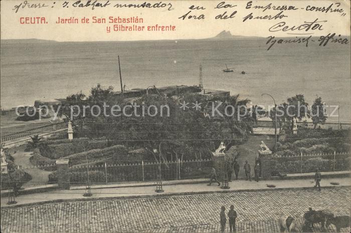 Ceuta Jardin de san Sebastian y Gibraltar enf
