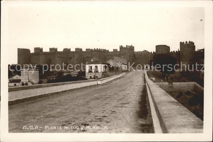 Avila Espana Puente nuevo y Muralla