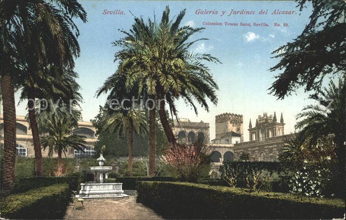 Sevilla Andalucia galeria y Jardines del Alcazar