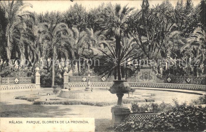 Malaga Andalucia Parque  Glorieta de la Provincia