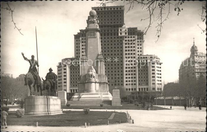 Madrid Spain Plaza de Espana Monumento