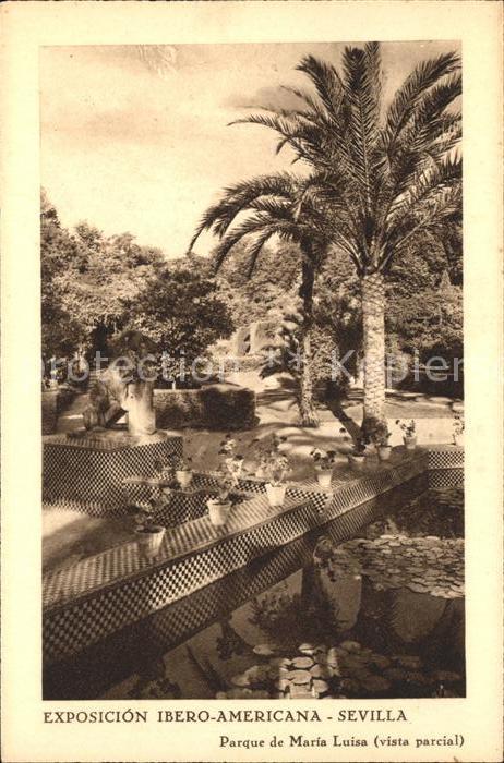 Sevilla Andalucia Parque de Maria Luisa Exposicion