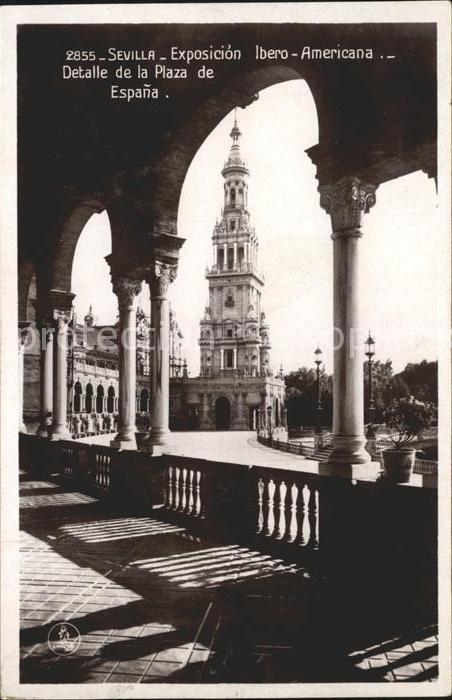 Sevilla Andalucia Exposicion Ibero-Americano Plaza de Espana