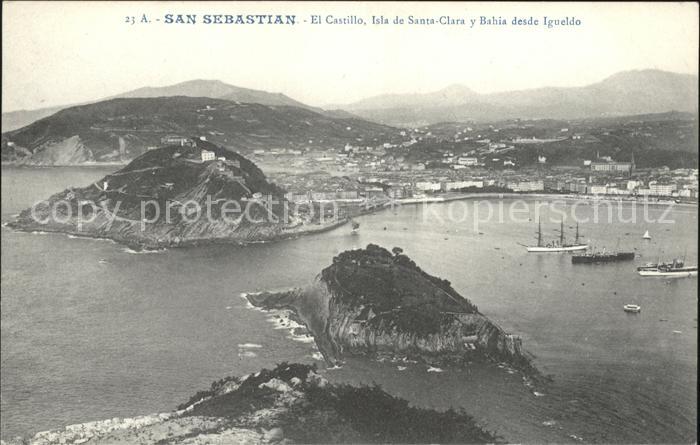 San Sebastian Pais Vasco ES El Castillo Isla de Santa-Clara Igueldo