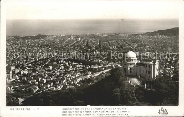 Barcelona Cataluna Observatori fabra la Ciutat