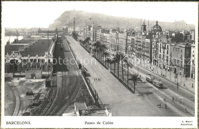 Barcelona Cataluna Paseo de Colon