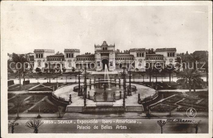 Sevilla Andalucia Palacio de Bellas Artes Exposicion Americana