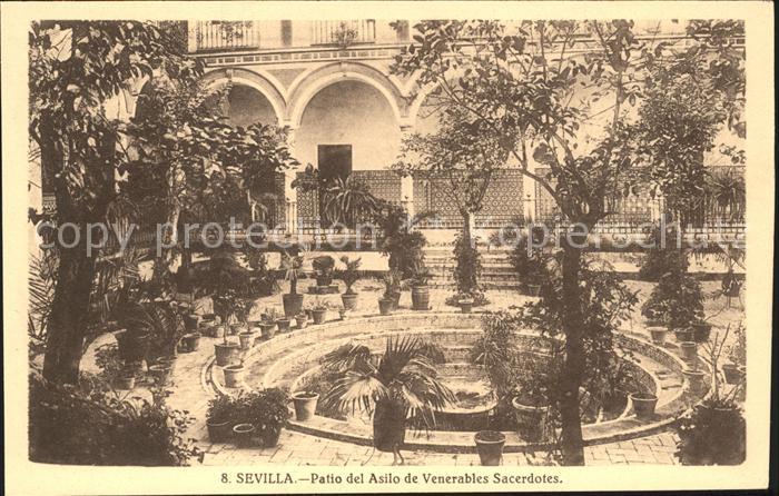 Sevilla Andalucia Patio del Asilo de Venerables Sacerdotes
