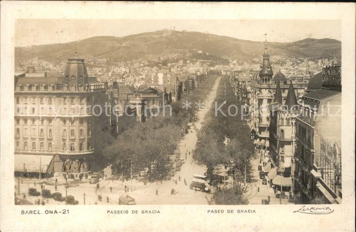 Barcelona Cataluna Paseo de Gracia