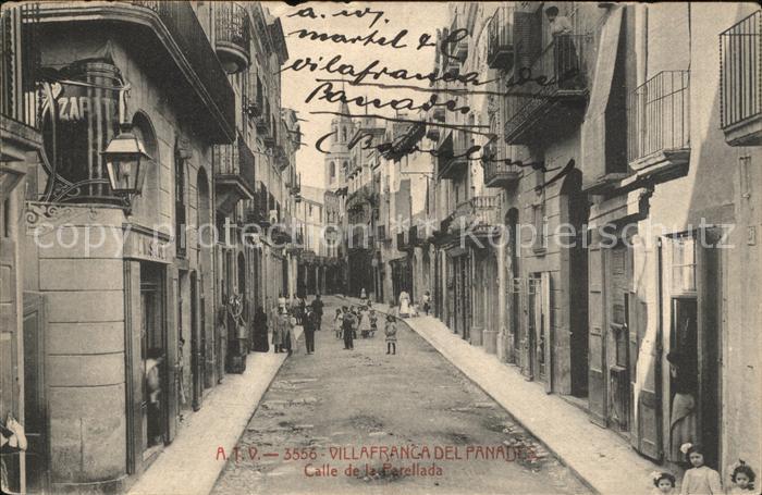 Barcelona Cataluna Villafranca del Panades Calle de la Parellada