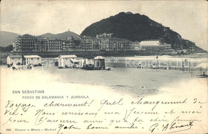 San Sebastian Pais Vasco ES Paseo de Salamanca y Zurriola la Playa