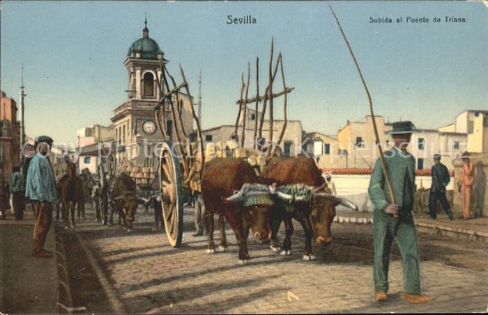 Sevilla Andalucia Subida al Puente de Triana